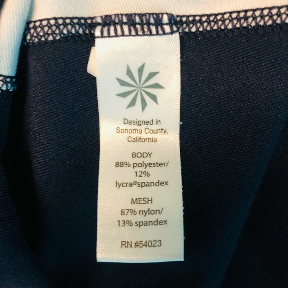 ATHLETA - WOMENS BLUE FLORAL LEGGINGS SIZE SMALL - Picture 8 of 9